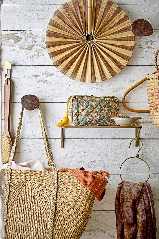 Bloomingville ręcznik bawełniany Loke (2-pack) 82041388 różowy