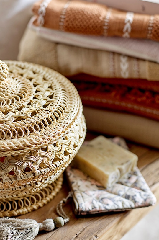 Bloomingville ręcznik bawełniany Loke (2-pack) 82041388