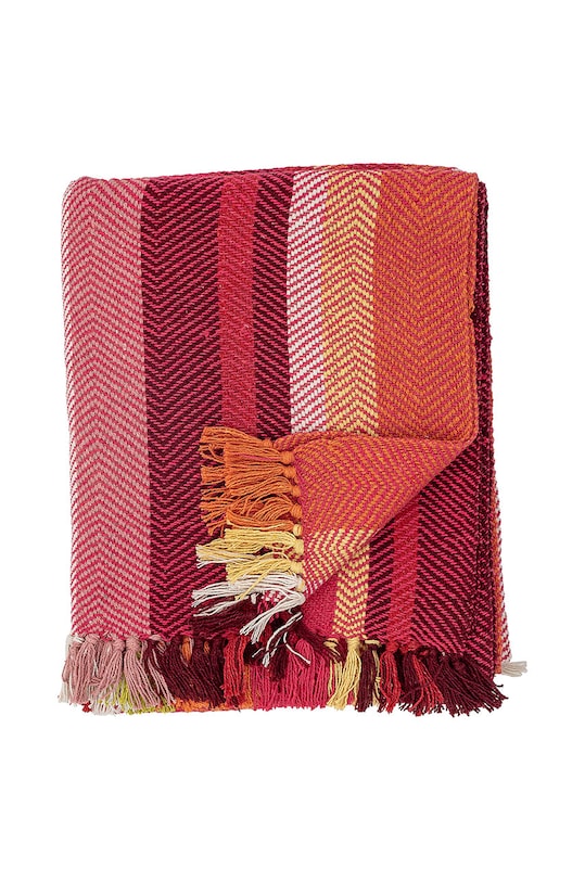 Bloomingville narzuta Amra 150 x 130 cm czerwony 82055382