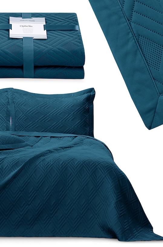 Přehoz 220 x 240 cm 4251838555330 modrá AA00