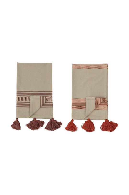 Bloomingville zestaw ręczników kuchennych (2-pack) 82055394 szary AA00