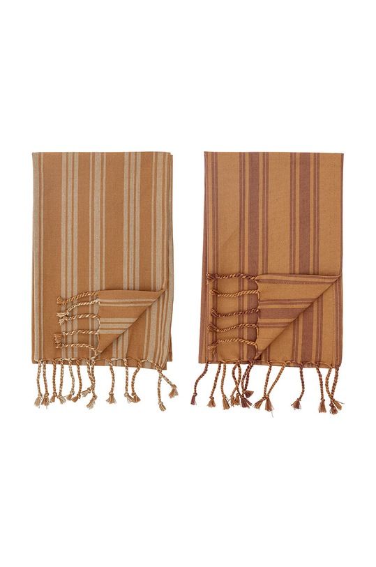 Bloomingville sada kuchyňských utěrek (2-pack) 82055384 hnědá AA00
