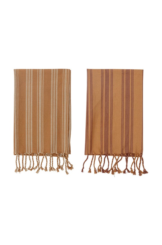 Bloomingville sada kuchyňských utěrek (2-pack) 82055384 hnědá