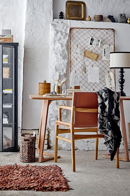 Bloomingville pamučni prekrivač 82051639 crna
