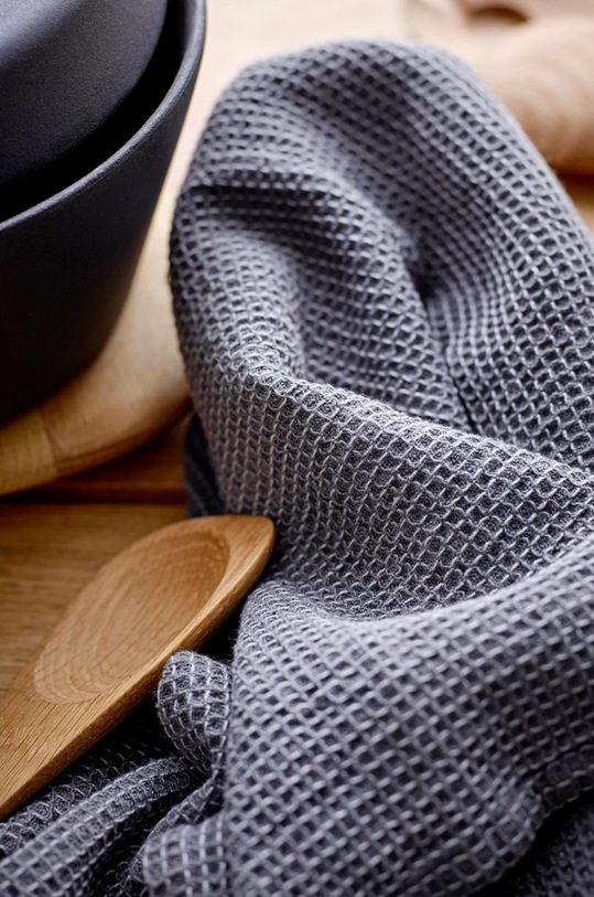 Södahl bavlněná kuchyňská utěrka Waffle Kitchen 14014 šedá AA00