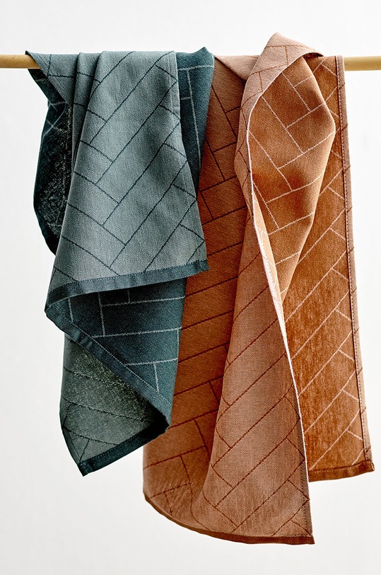 Kuchnia i bar Södahl ręcznik kuchenny Tiles Brown 14019 brązowy