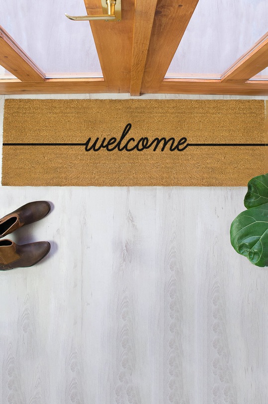Artsy Doormats wycieraczka Patio Collection LONG.WELCOME beżowy AA00