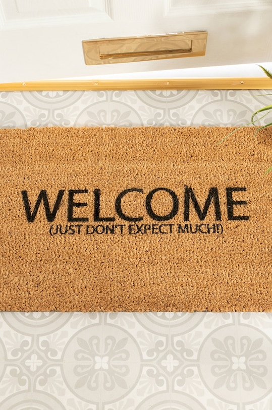 Artsy Doormats wycieraczka Welcome Collection TYPO.DONTEXPECTMUCH beżowy AA00