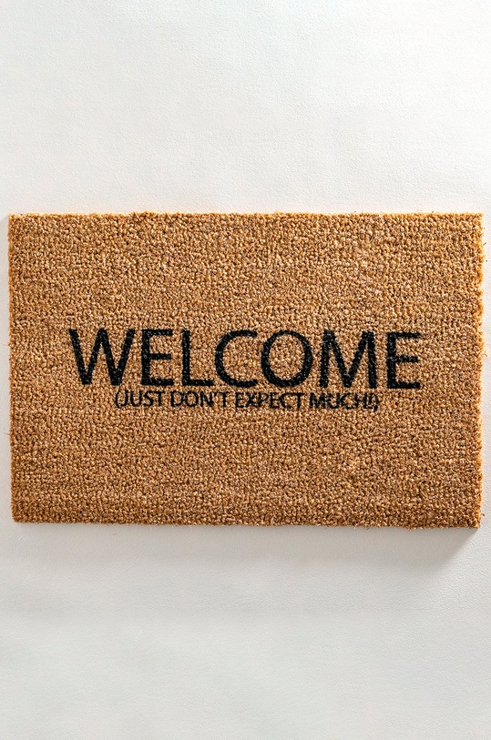 Living și dormitor Artsy Doormats pres Welcome Collection TYPO.DONTEXPECTMUCH bej