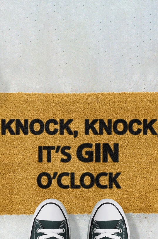 Килимок Artsy Doormats Alcohol Collection TYPO.GINOCLOCK бежевий AA00