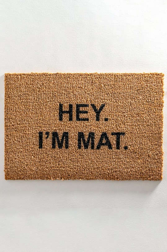 Килимок Artsy Doormats Quirky Collection TYPO.IMMAT бежевий AA00