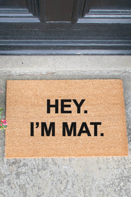 Вітальня та спальня Килимок Artsy Doormats Quirky Collection TYPO.IMMAT бежевий