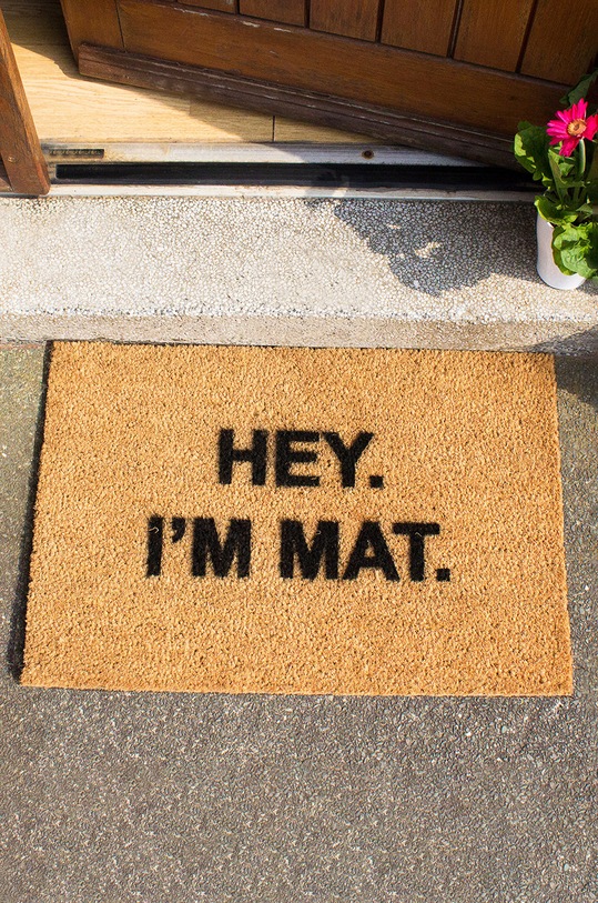 Килимок Artsy Doormats Quirky Collection бежевий TYPO.IMMAT