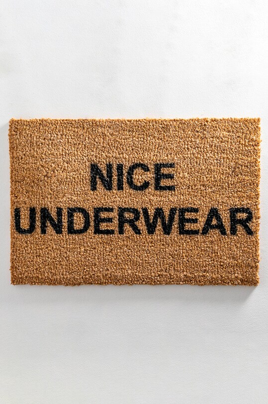 Living și dormitor Artsy Doormats pres Quirky Collection TYPO.NICEUNDERWEAR bej