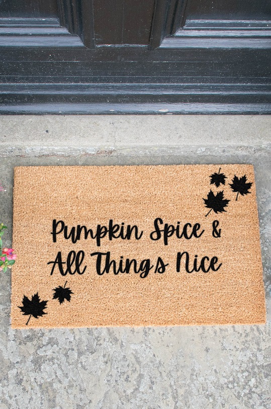 Artsy Doormats wycieraczka Autumn Collection TYPO.PUMPKINSPICE beżowy AA00