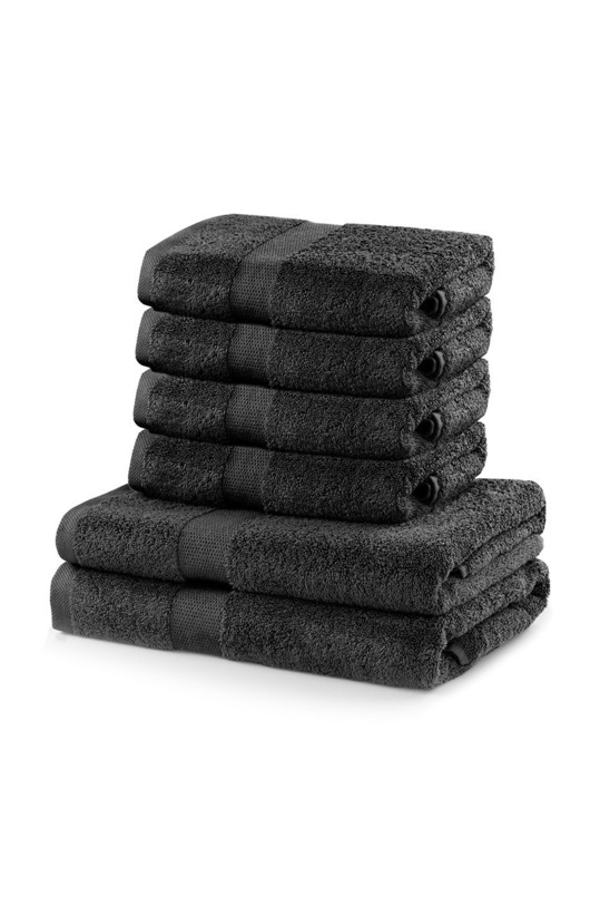 Answear Lab Zestaw Ręczników 6-pack czarny 5902633919726
