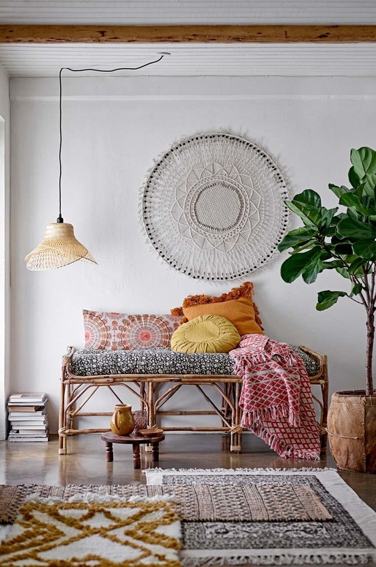 Σαλόνι και υπνοδωμάτιο Ριχτάρι Bloomingville 82046020 κόκκινο