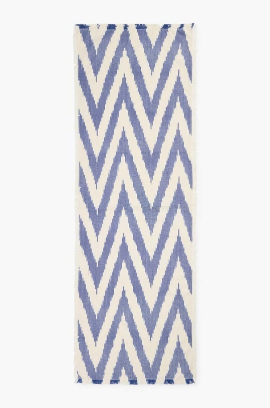 Бавовняний раннер на стіл Calma House Galdana блакитний GALDANA.50.AZU