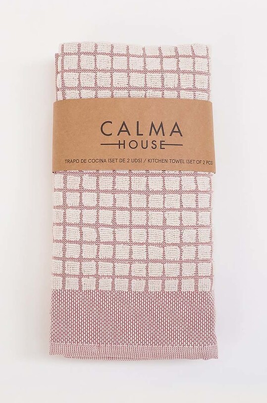 Σετ πετσέτες κουζίνας Calma House Oporto 50 x 50 cm 2-pack πολύχρωμο OPORTO.50.TIE