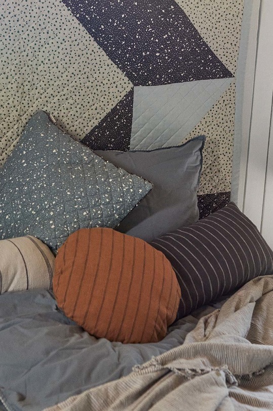 Salon i sypialnia OYOY poduszka ozdobna Kyoto L10152 żółty