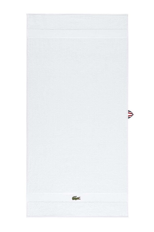 Lacoste mały ręcznik bawełniany 55 x 100 cm biały 1010870