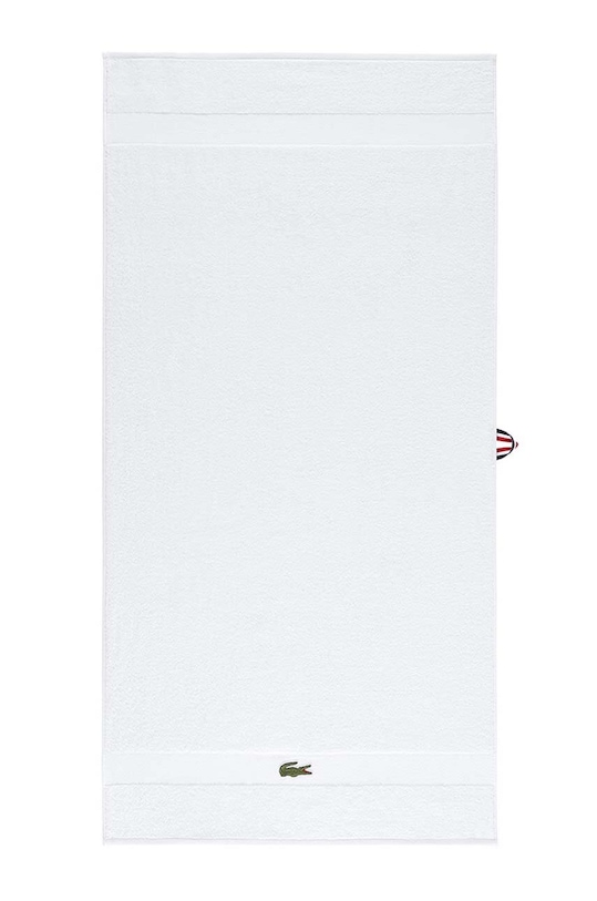 Lacoste kis méretű pamut törülközőt 55 x 100 cm fehér 1010870