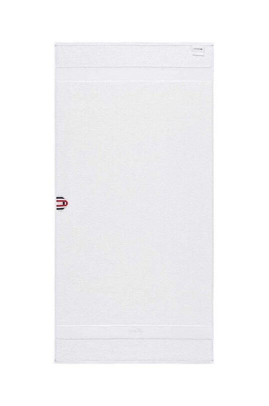 Lacoste mały ręcznik bawełniany 55 x 100 cm 1010870 biały AA00