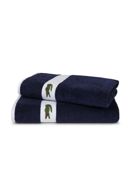 Μεσαία βαμβακερή πετσέτα Lacoste 70 x 140 cm 971931 μπλε AA00