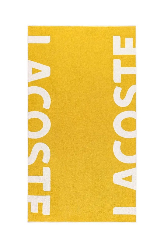 Lacoste ręcznik plażowy żółty 1009658