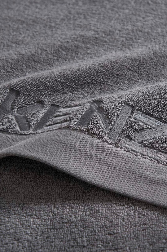 Kenzo ręcznik bawełniany szary 899615