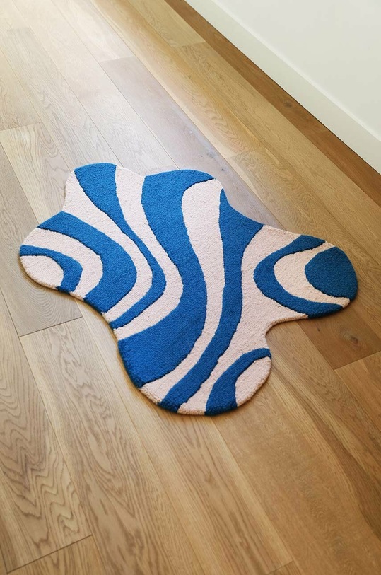 &k amsterdam tappeto da bagno Liquid Blue 1467.02 blu AA00