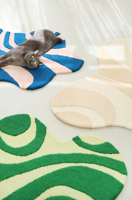 Salon i sypialnia &k amsterdam dywanik Liquid Green 1467.03 zielony