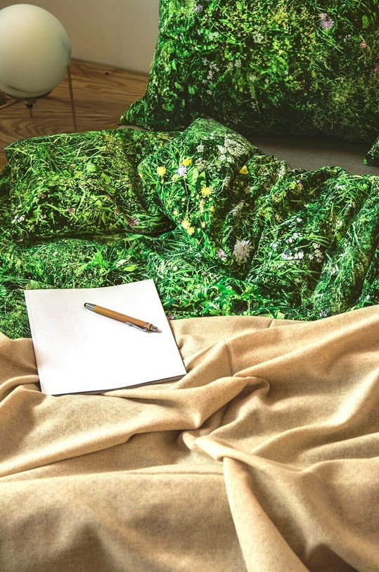 Foonka komplet pościeli bawełnianej Alpejska Łąka 200x200 / 70x80 cm 200x200.70x80.AM