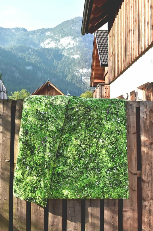 Foonka komplet pościeli bawełnianej Alpejska Łąka 200x200 / 70x80 cm 200x200.70x80.AM