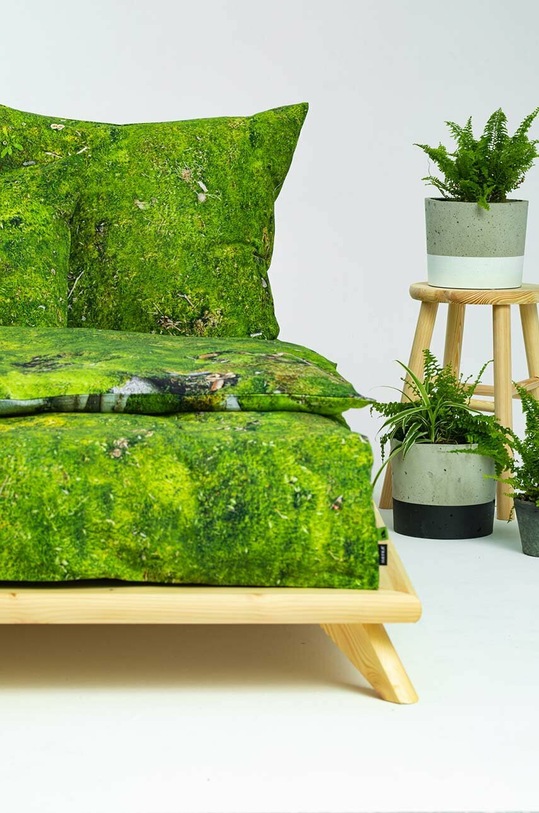 Foonka komplet pościeli bawełnianej Mech 200x200 / 70x80 cm 200x200.70x80.M