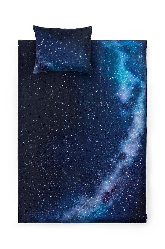 Komplet posteljine Foonka Niebo Północne 140x200 / 70x80 cm mornarsko plava 140x200.70x80.NS
