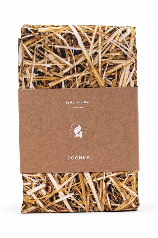 Foonka poszewka na poduszkę bawełniana Słoma 50x60 cm żółty PC.50x60.S