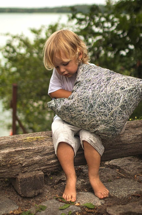 Foonka poszewka na poduszkę bawełniana Siano 40x40 cm PC.40x40.H szary AA00