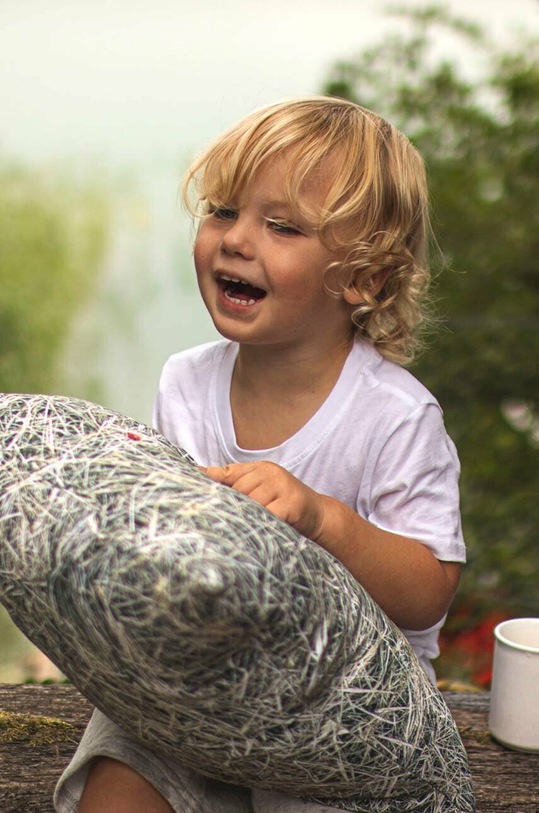 Salon i sypialnia Foonka poszewka na poduszkę bawełniana Siano 40x40 cm PC.40x40.H szary