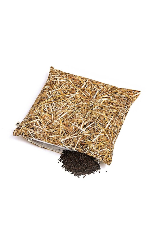 Polštář plněný pohankovou slupkou Foonka Słoma 40x40 cm žlutá PG.40.S