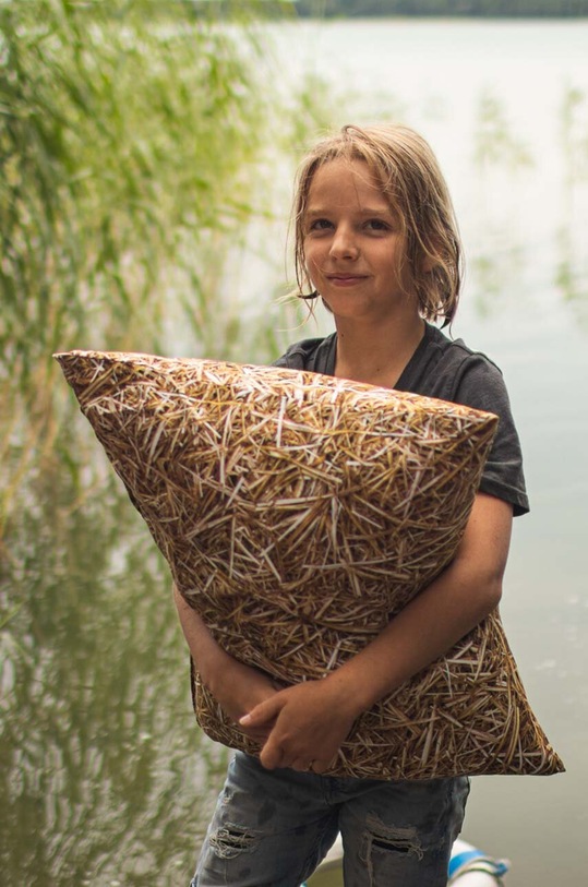 Polštář plněný pohankovou slupkou Foonka Słoma 40x40 cm PG.40.S