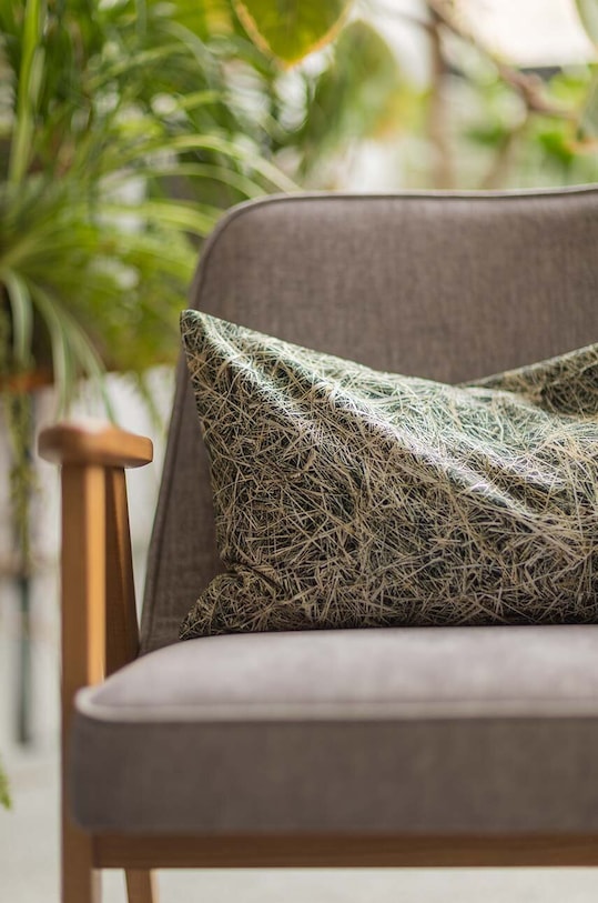Salon i sypialnia Foonka poduszka wypełniona łuską gryki Siano 50x30 cm PG.50.H szary