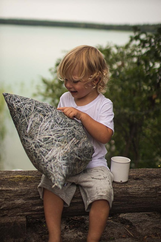 Foonka poduszka wypełniona łuską gryki Siano 50x30 cm PG.50.H