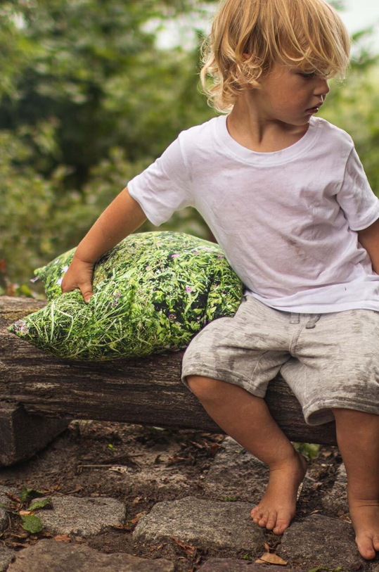 Foonka cuscino riempito con buccia di grano saraceno Alpejska Łąka 40x40 cm PG.40.AM