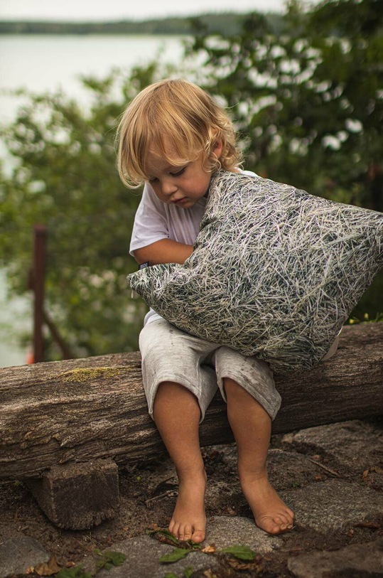 Salon i sypialnia Foonka poduszka ozdobna Siano 40x40 cm C.40.H szary