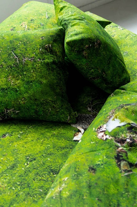 Salon i sypialnia Foonka poduszka ozdobna Mech 40x40 cm C.40.M zielony