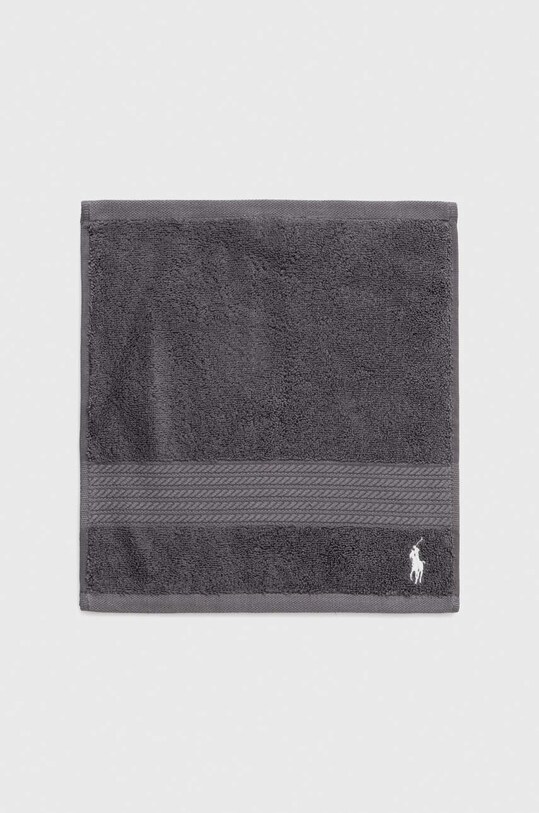 Ralph Lauren ręcznik do twarzy Wash Towel Player 33 x 33 cm szary 1007543