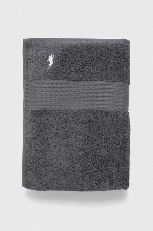 Łazienka Ralph Lauren duży ręcznik bawełniany Bath Towel Player 1007547 szary