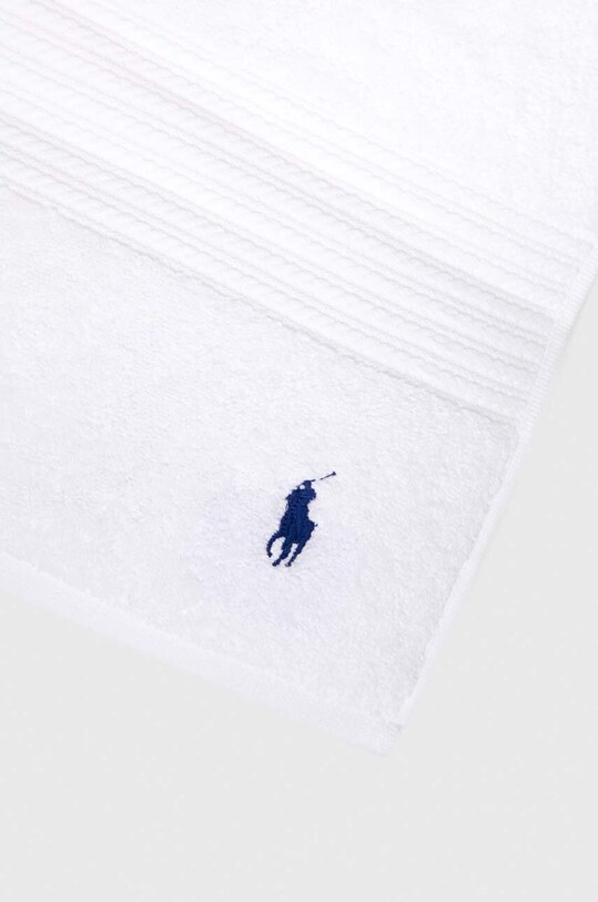 Μεγάλη βαμβακερή πετσέτα Ralph Lauren Bath Sheet Player 75 x 140 cm 838475 λευκό AA00