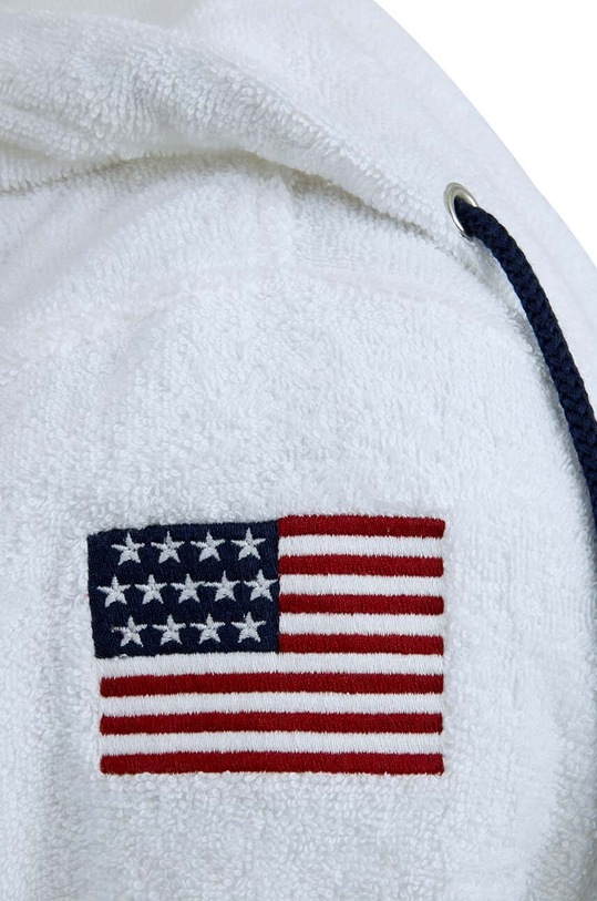 Łazienka Ralph Lauren szlafrok bawełniany Travis 964735 biały